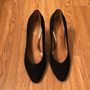 💯 COACH Black Suede Shoes
